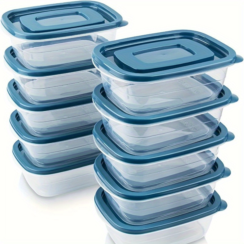 Food Storage Plastic Containers With Lids - Satu Set 6 Wadah Penyimpanan Makanan