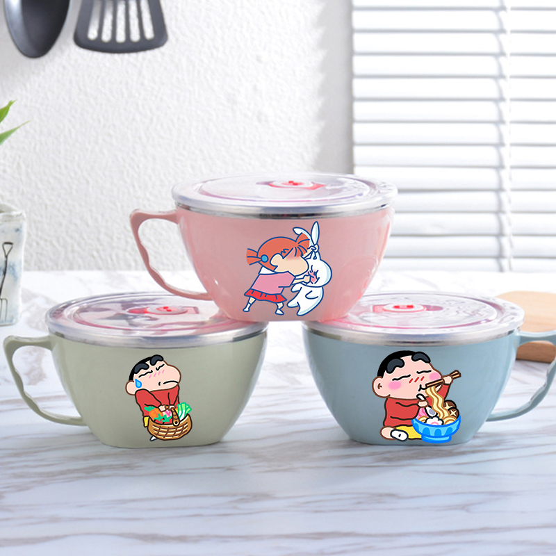 Food Storage Design - Mangkuk Mie Crayon Shin-chan Mangkuk Baja