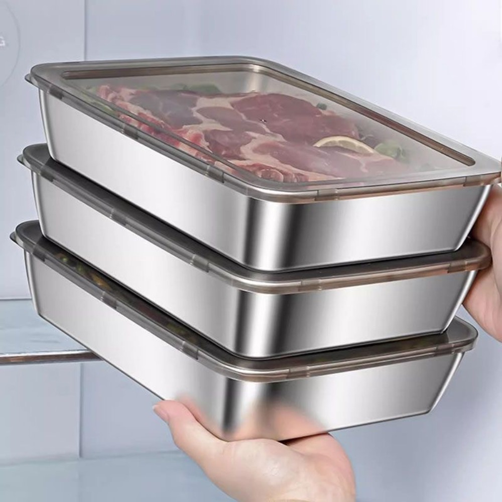 Food Storage Design - Nampan Sajian Stainless Steel Food Grade