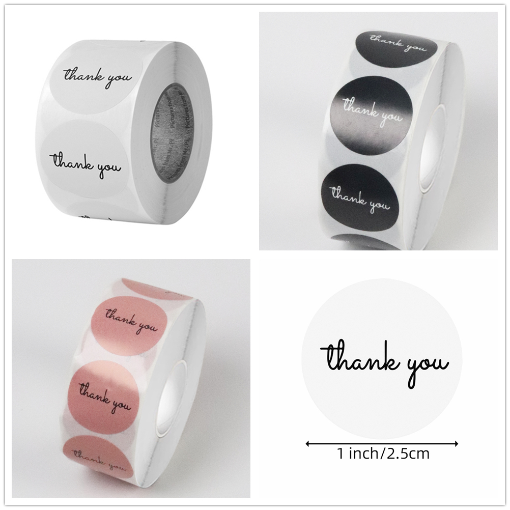 Food Storage Label - 500 Stiker Terima Kasih Gulungan 25mm