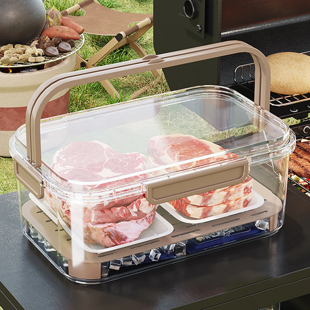 Food Storage Plastic Containers With Lids - Wadah Penyimpanan Makanan Portabel Kotak Kesegaran