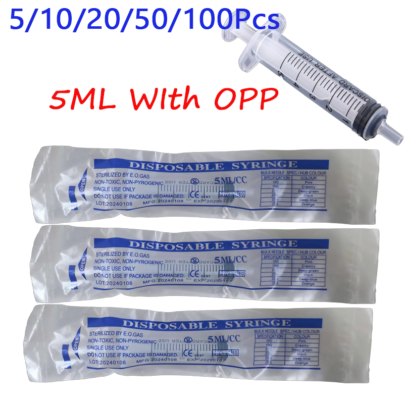 Food Storage Without Plastic - 5-100 buah 5ML jarum suntik plastik