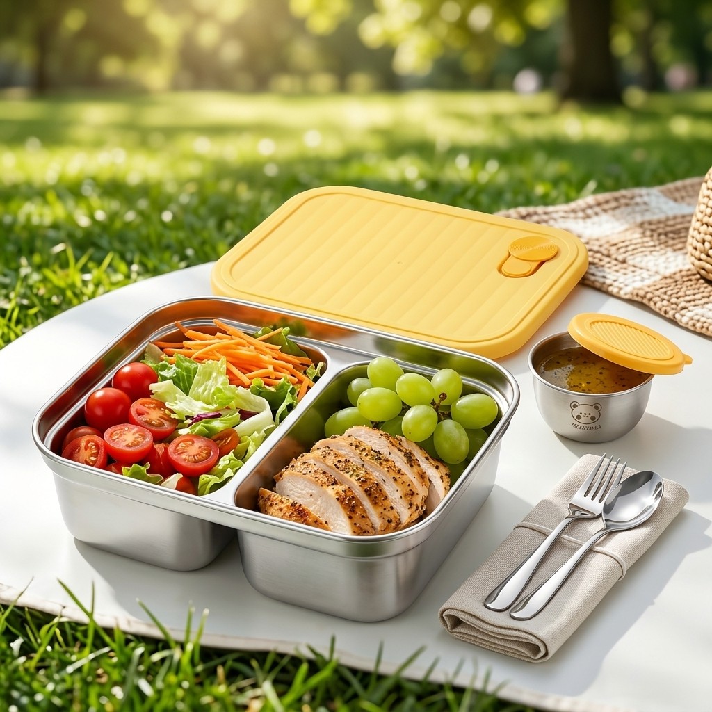 Food Storage Design - Wadah Makan Siang Stainless Steel 304,
