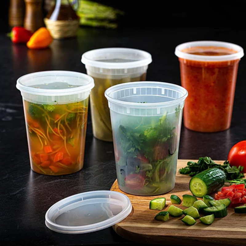Food Storage Plastic Containers With Lids - Wadah penyimpanan makanan dengan tutup, wadah