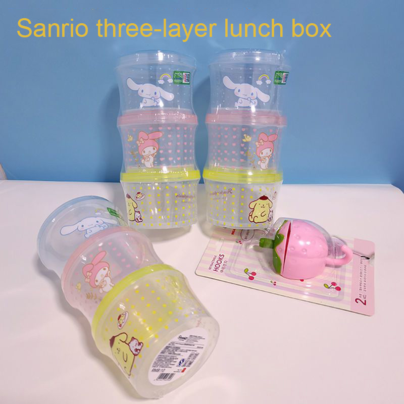 Food Storage Design - Set Kotak Bento Kitty 3 Buah