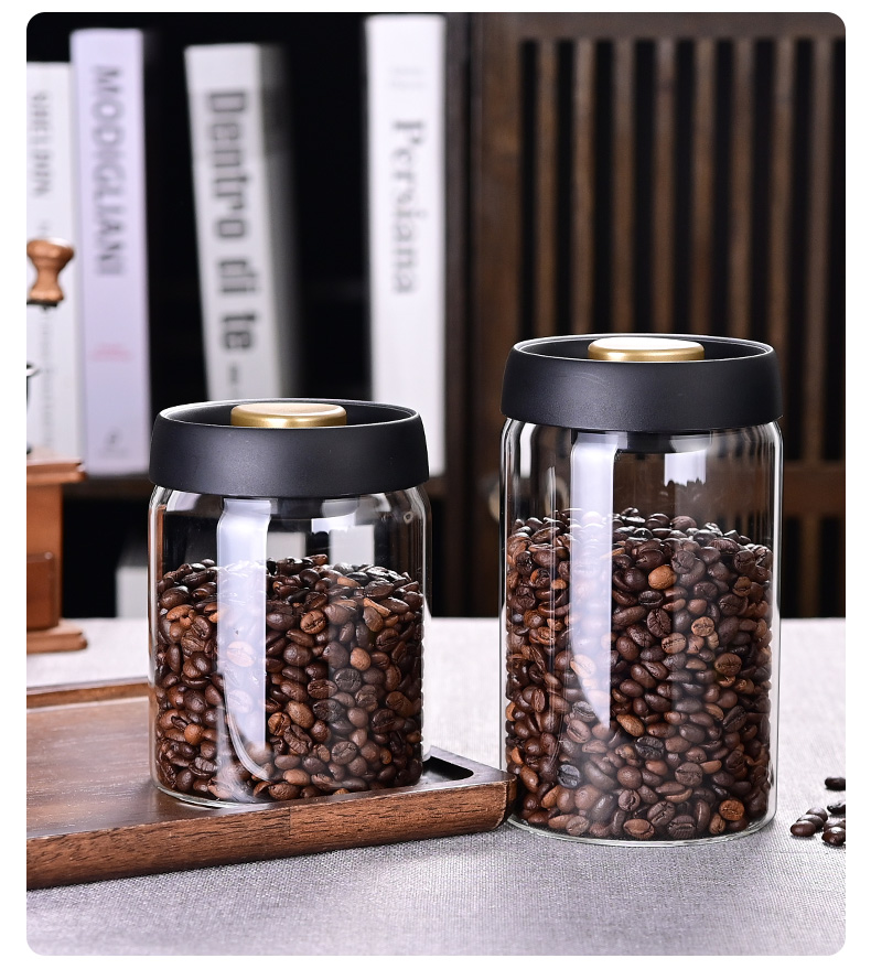 Toples Penyimpanan Biji Kopi,  - Food Storage Glass Jar ulasan dan harga