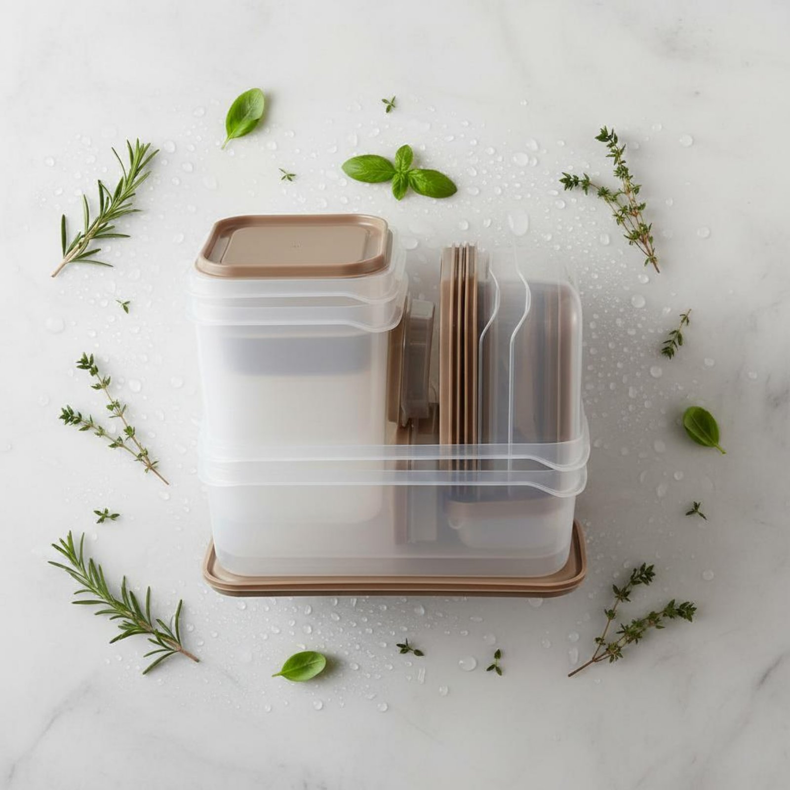 17 Buah Set Kotak Penyimpanan  - Food Storage Plastic Containers With Lids ulasan dan harga
