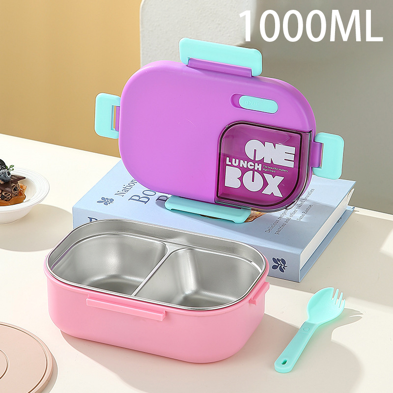 Kotak Bento Bersekat dari Baja - Food Storage Safe ulasan dan harga