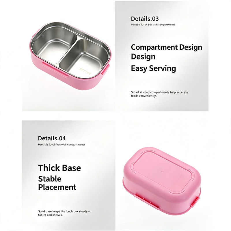 Kotak Bento Bersekat dari Baja - Food Storage Safe ulasan dan harga