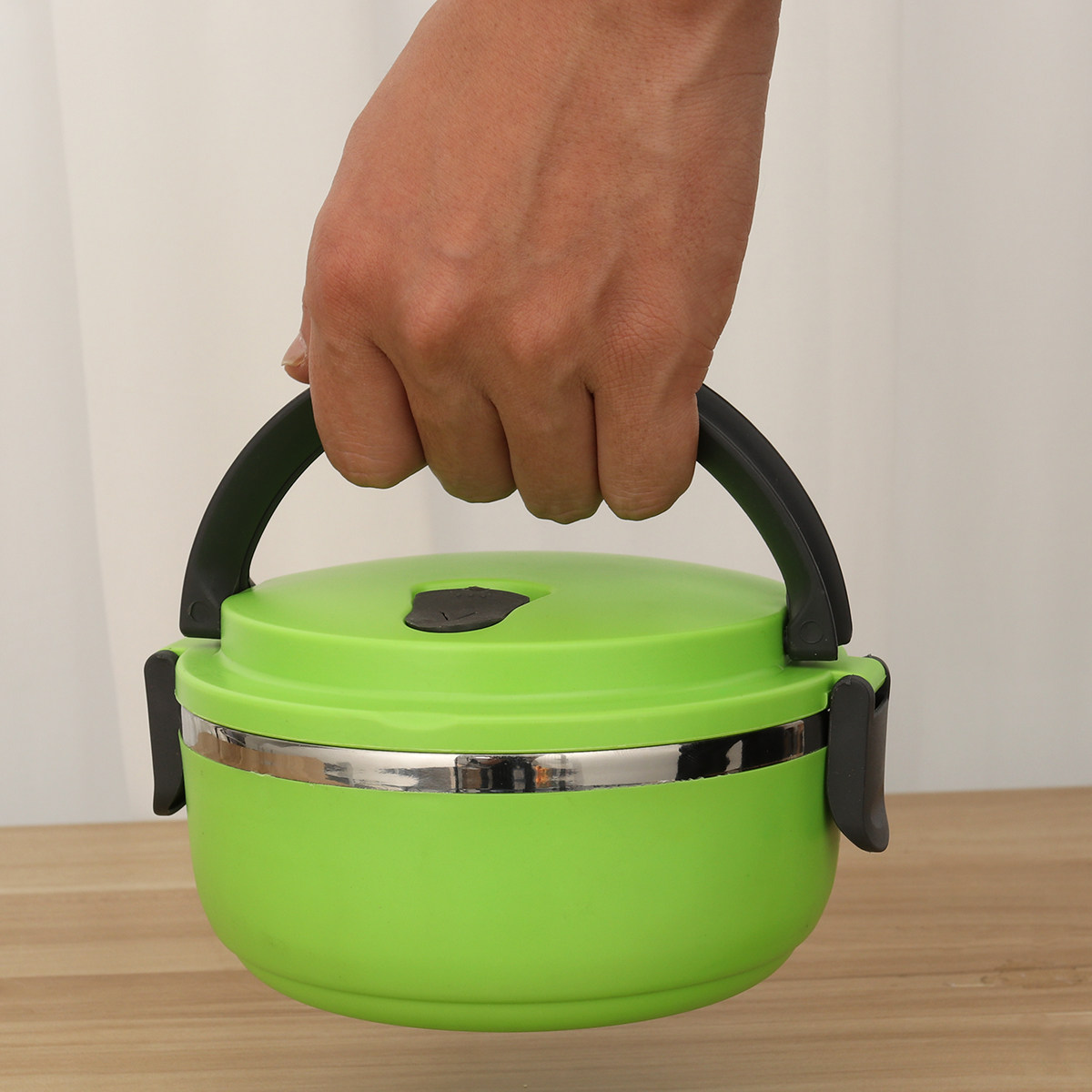 Kotak Makan Stainless Steel Du - Food Storage Lock Box ulasan dan harga
