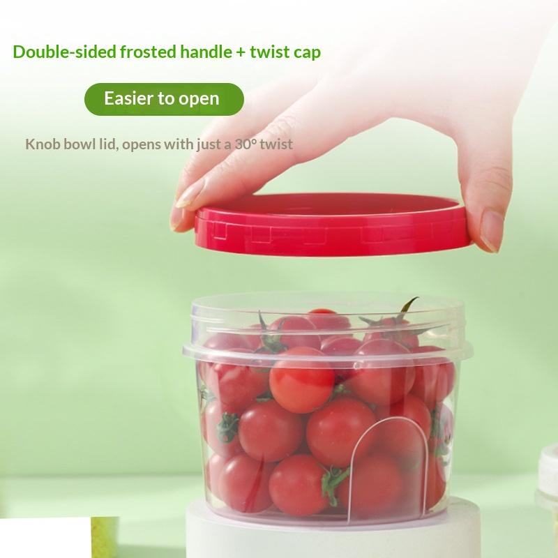 4 Buah Kotak Penyimpanan Makan - Food Storage Glass Round ulasan dan harga