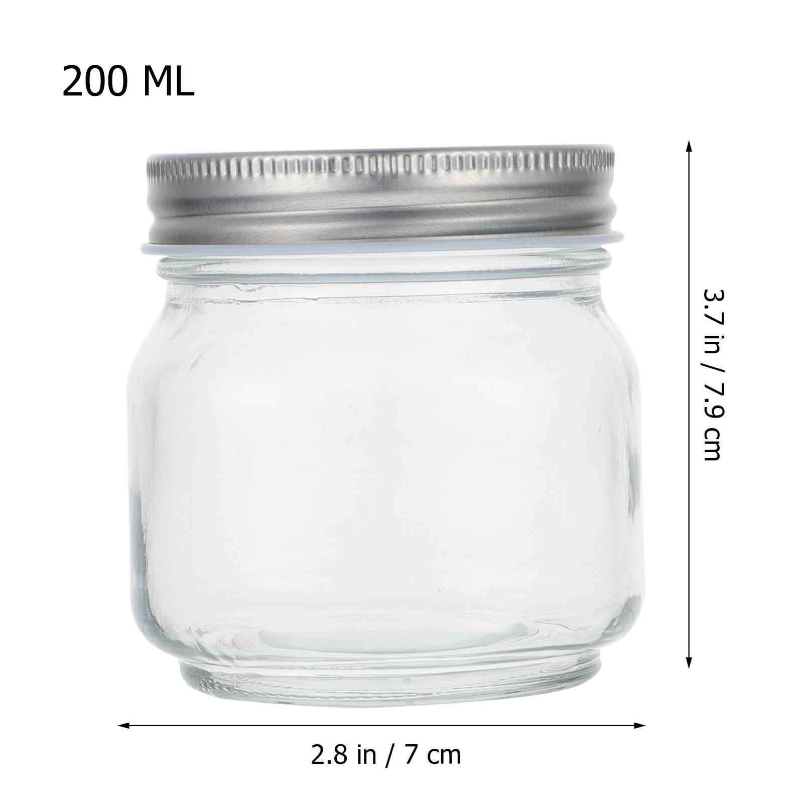 6 Buah Set Toples Kaca Mason,  - Food Storage Glass Jar ulasan dan harga