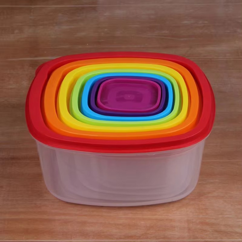 Rainbow 7pcs Wadah Makanan Pla - Food Storage Usa ulasan dan harga