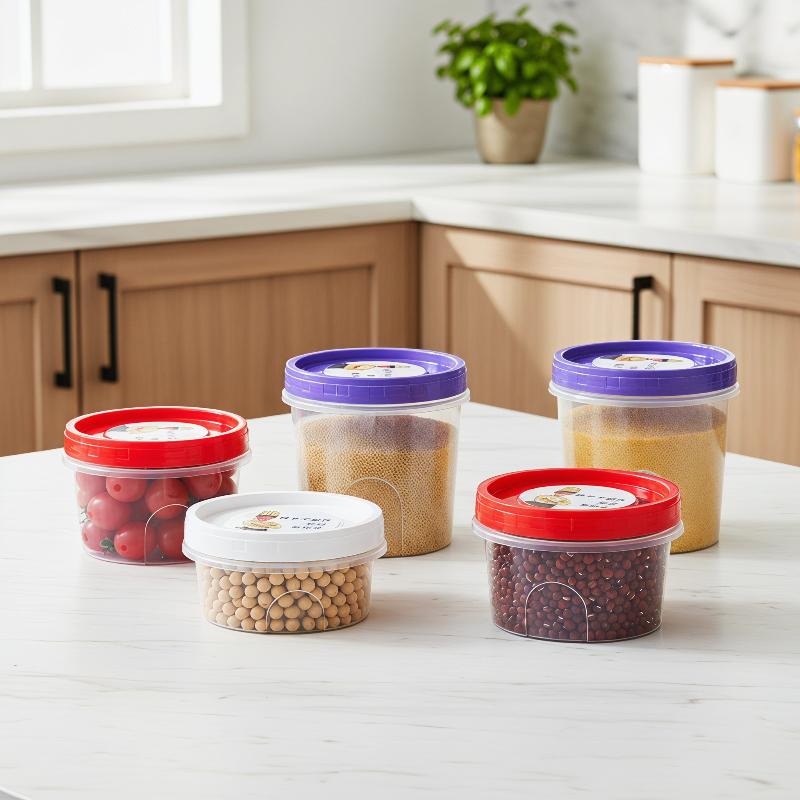 4 Buah Kotak Penyimpanan Makan - Food Storage Glass Round ulasan dan harga