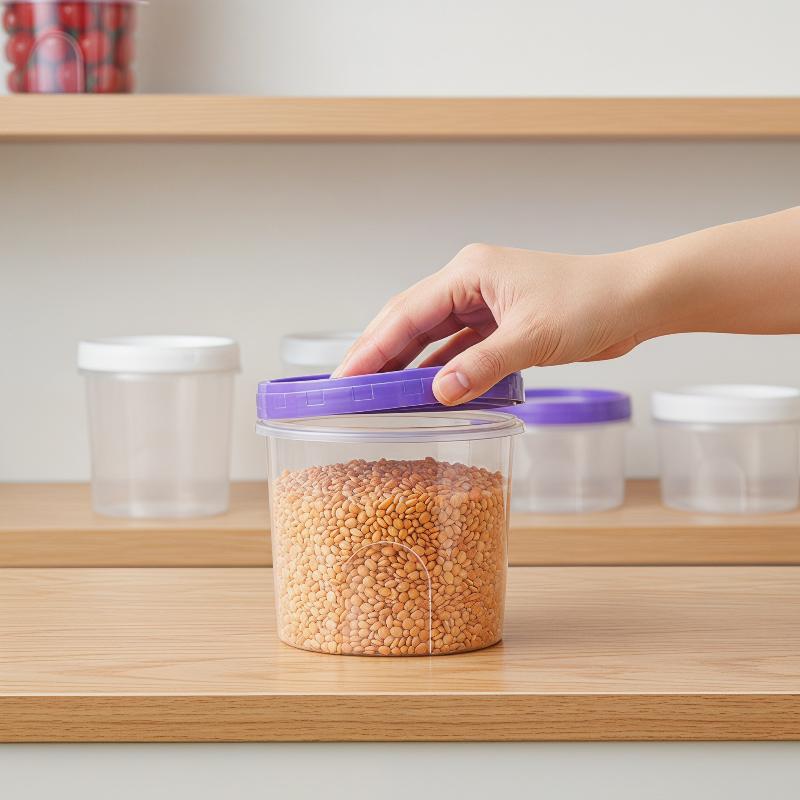 4 Buah Kotak Penyimpanan Makan - Food Storage Glass Round ulasan dan harga