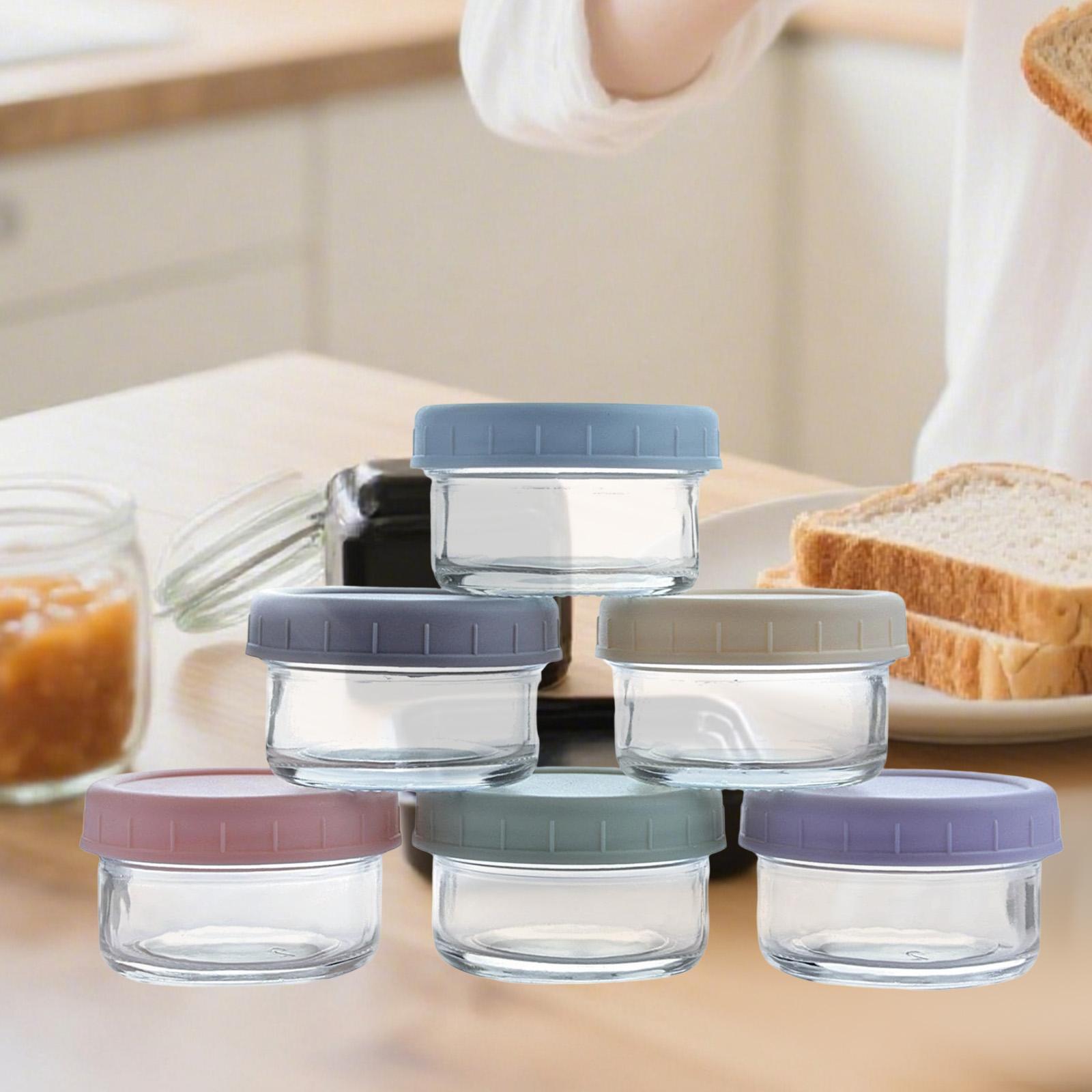 Stoples Kaca Mini dengan Tutup - Food Storage Glass Round ulasan dan harga