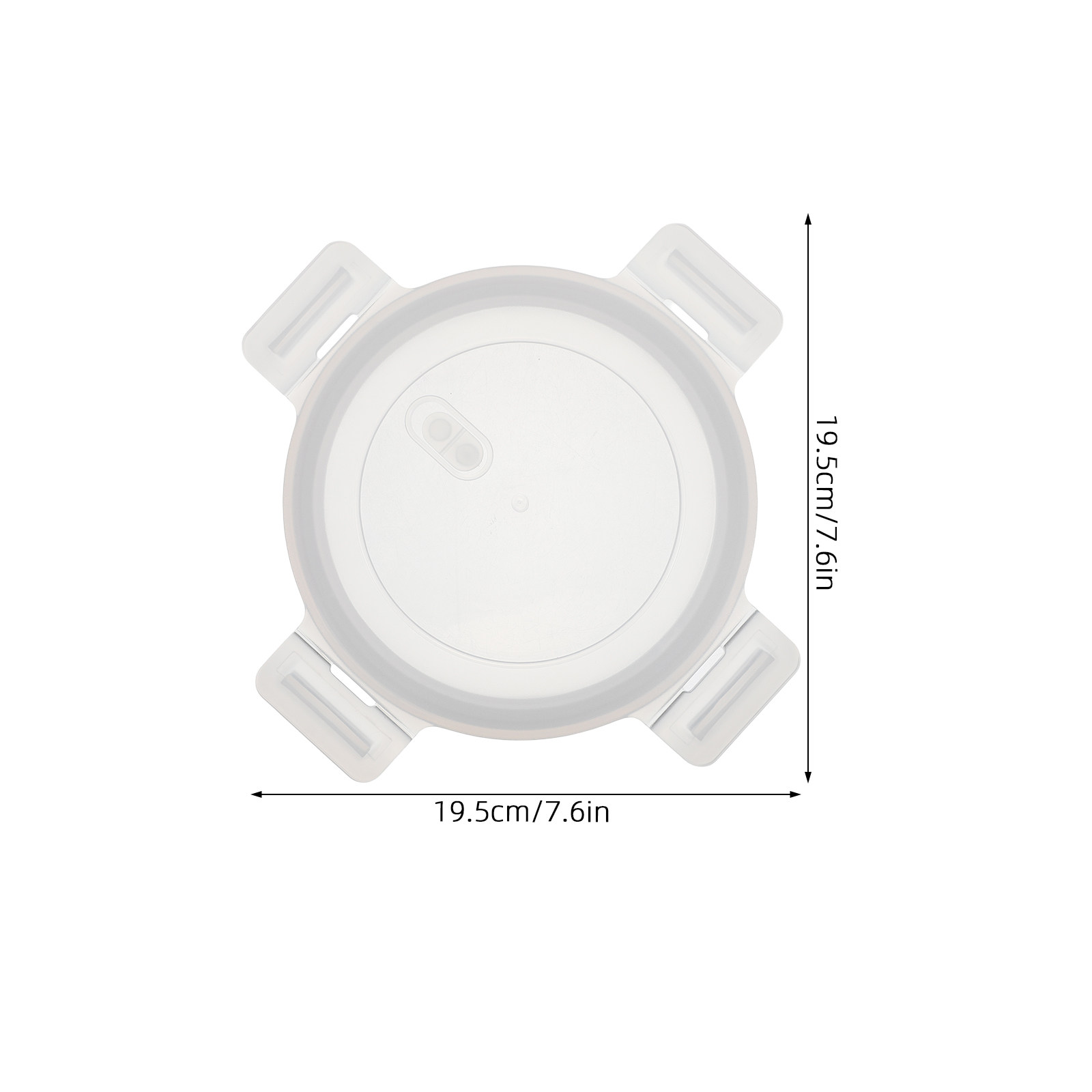 Tutup Wadah Bulat 6 Inci denga - Food Storage Glass Round ulasan dan harga