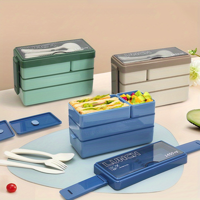 Kotak makan siang Bento 1450ML - Food Storage Box Large ulasan dan harga