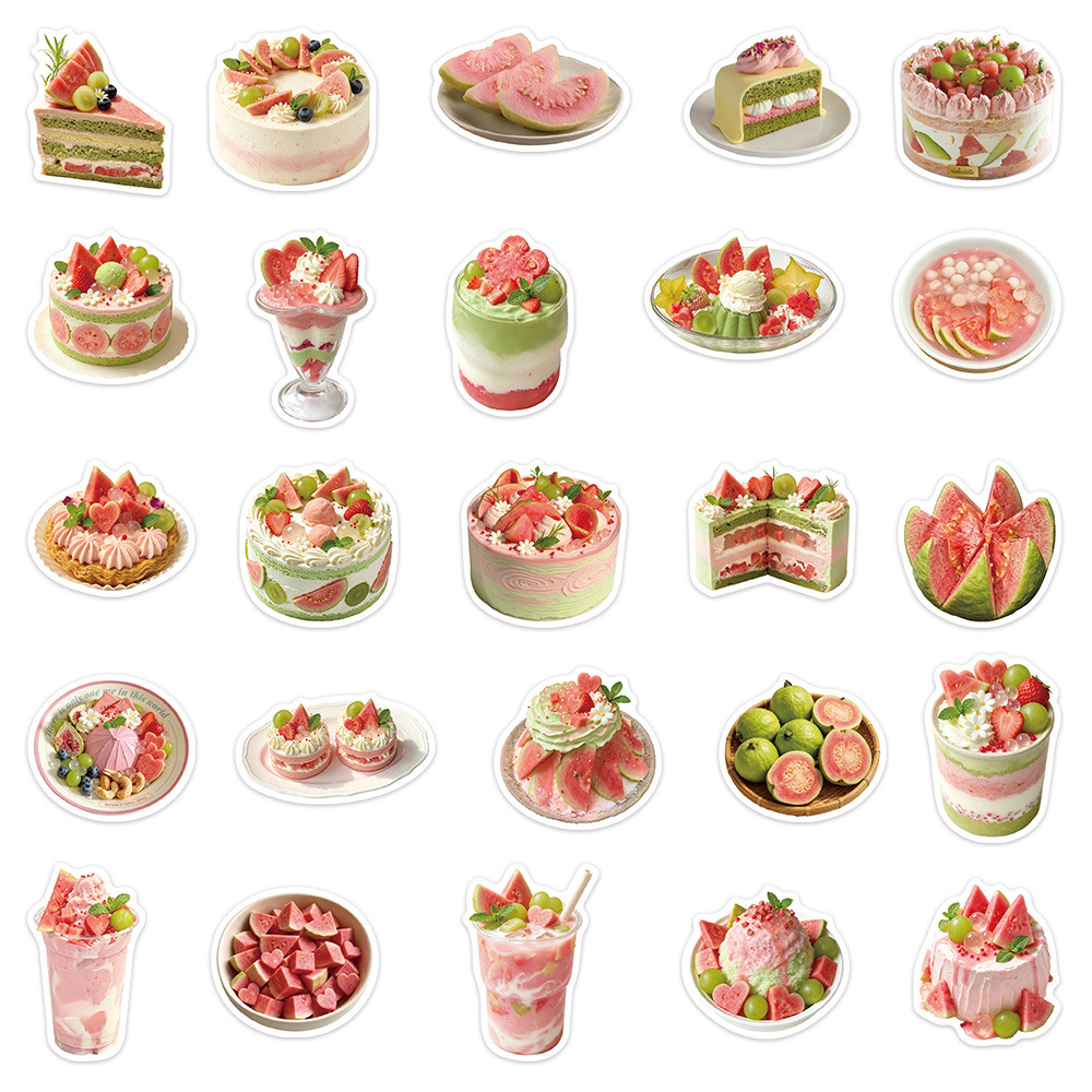 50Pcs Stiker Kartun Matcha Est - Food Storage Journal ulasan dan harga