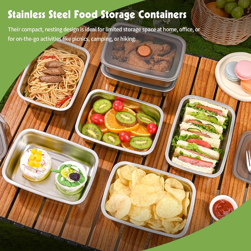 Kotak Bento Stainless Steel Ka - Food Storage Box Large ulasan dan harga