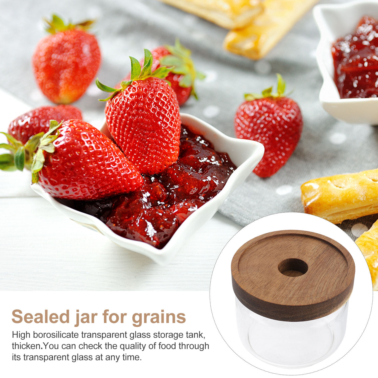 Set 2 Toples Kaca Kedap Udara  - Food Storage Glass Jar ulasan dan harga
