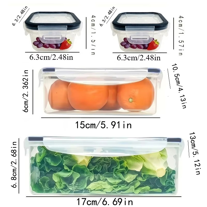 Set 8 Buah Termasuk 4 Wadah da - Food Storage Design ulasan dan harga