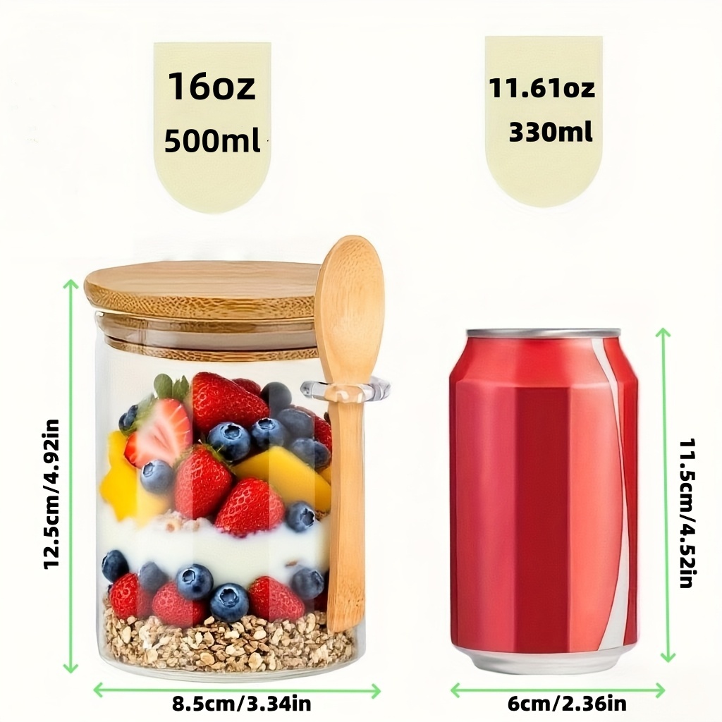 1/2/4/8 buah Set Gelas untuk O - Food Storage Glass Jar ulasan dan harga