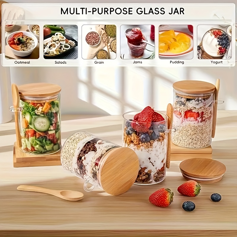 1/2/4/8 buah Set Gelas untuk O - Food Storage Glass Jar ulasan dan harga