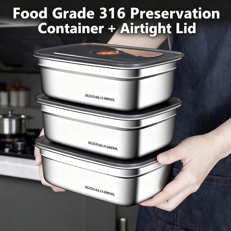 Kotak Makan Stainless Steel Fo - Food Storage Box Large ulasan dan harga
