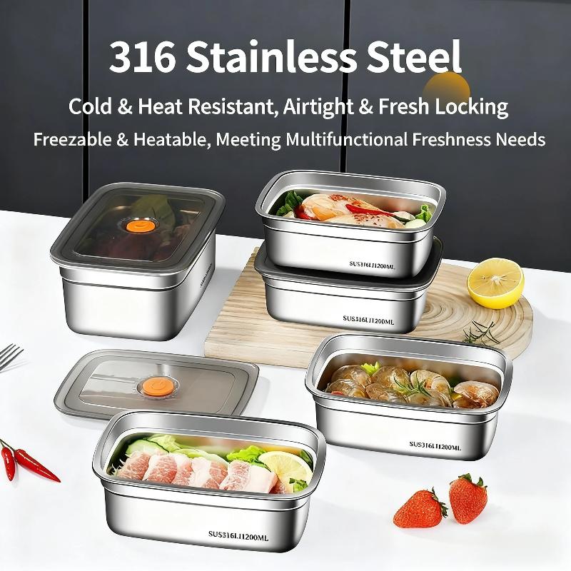 Kotak Makan Stainless Steel Fo - Food Storage Box Large ulasan dan harga