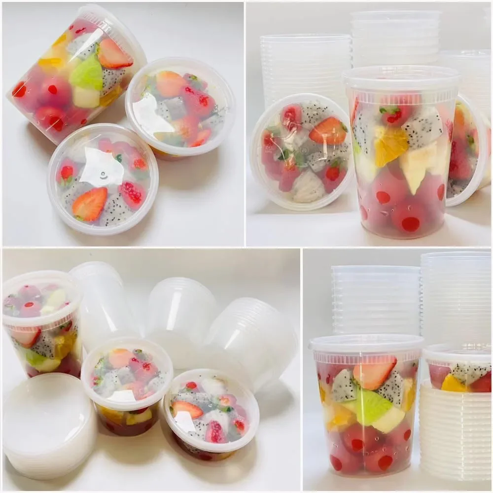 24 buah wadah penyimpanan maka - Food Storage Plastic Containers With Lids ulasan dan harga