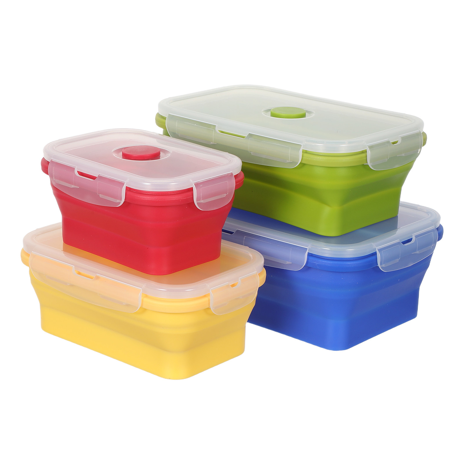 4 Buah Kotak Makan Silikon yan - Food Storage Safe ulasan dan harga
