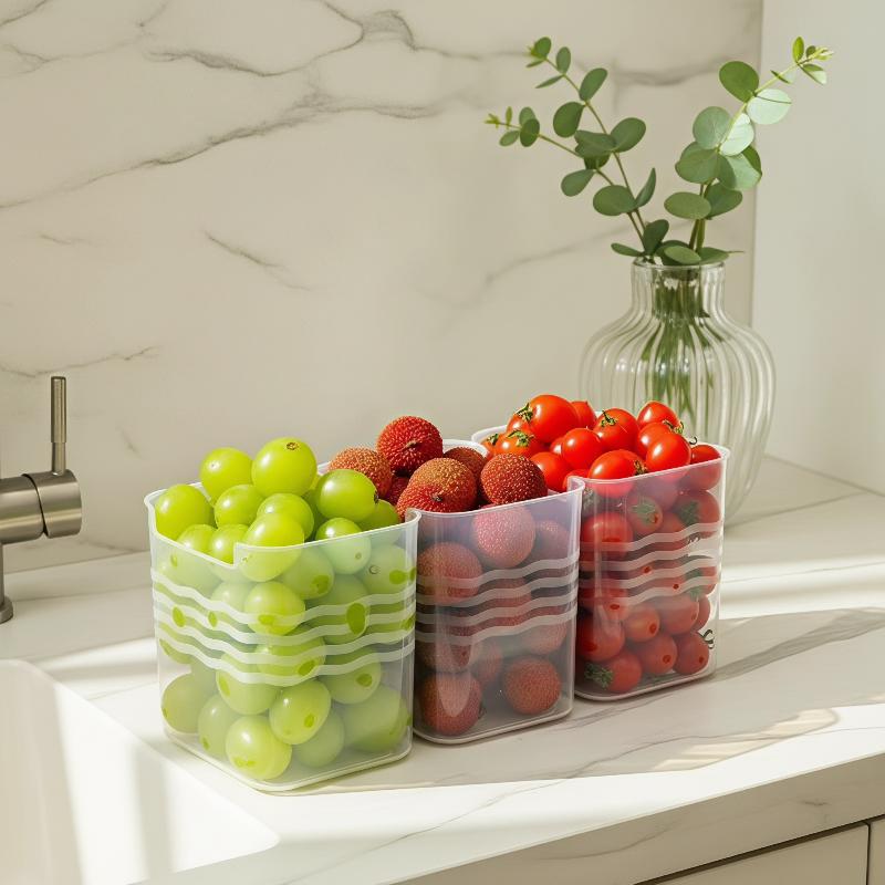 Baru! 4Pcs Kotak Penyimpanan M - Food Storage Plastic Boxes ulasan dan harga