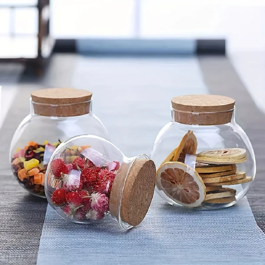 1/3 buah wadah penyimpanan 500 - Food Storage Glass Round ulasan dan harga