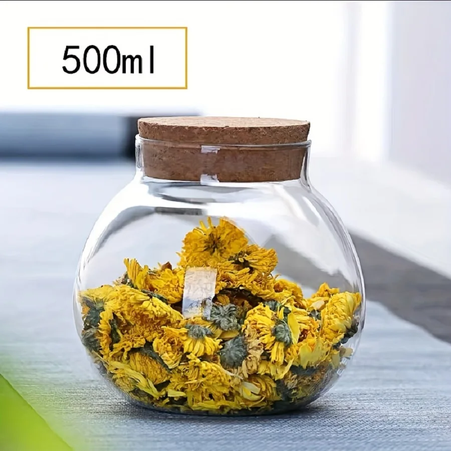 1/3 buah wadah penyimpanan 500 - Food Storage Glass Round ulasan dan harga