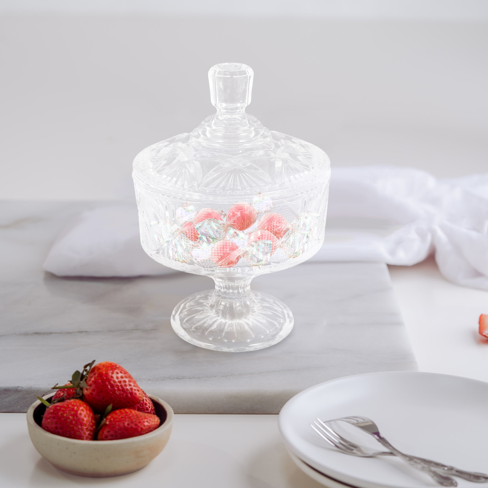 1 buah wadah kaca berkualitas  - Food Storage Glass Jar ulasan dan harga