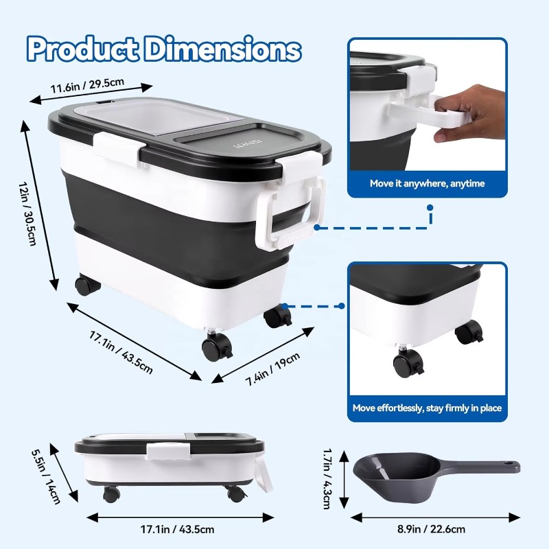 Kontainer Penyimpanan Makanan  - Food Storage For Dog ulasan dan harga