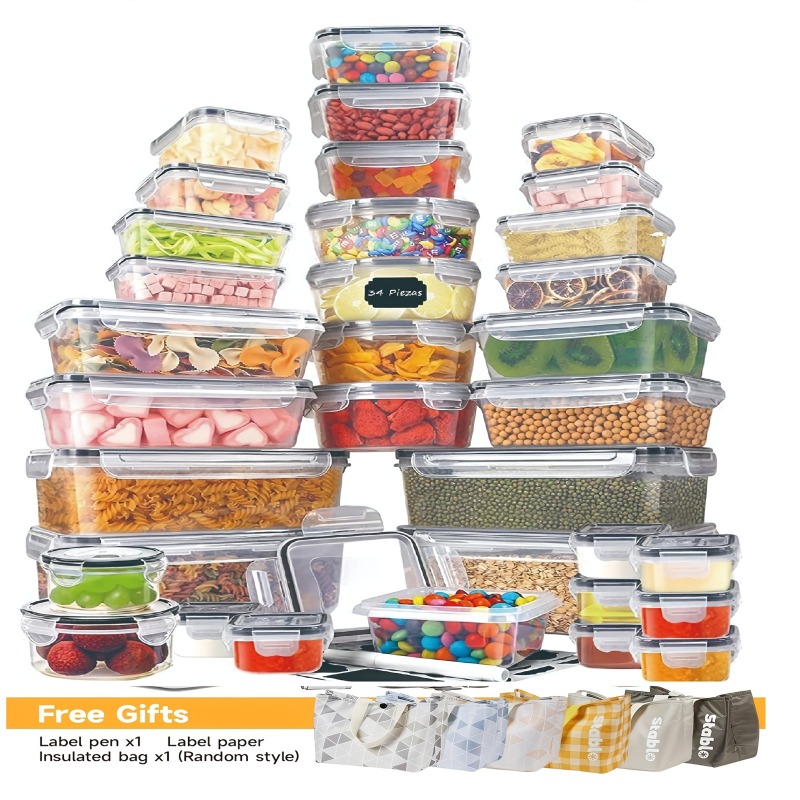 48PCS Set Wadah Penyimpanan Ma - Food Storage Design ulasan dan harga