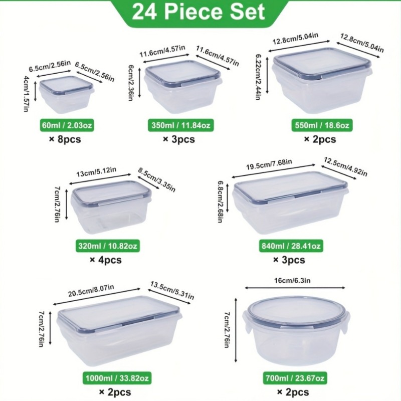 48PCS Set Wadah Penyimpanan Ma - Food Storage Design ulasan dan harga