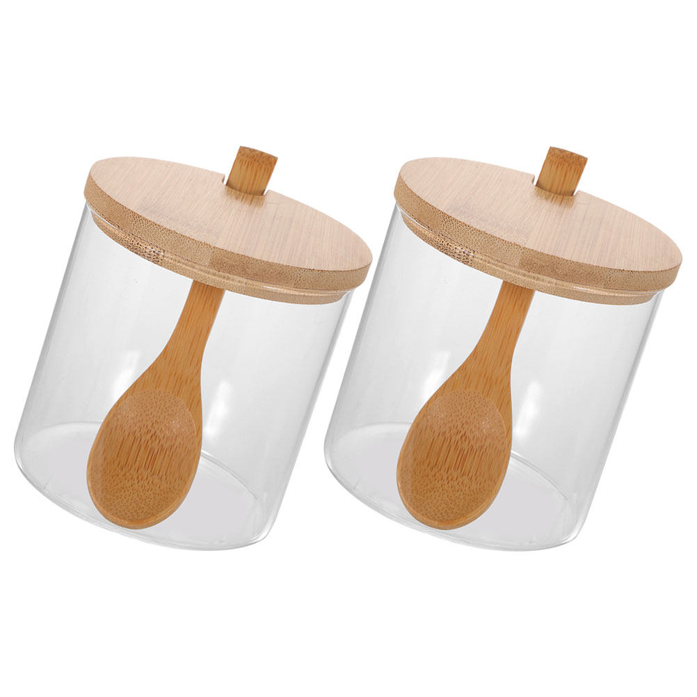 2 Set Wadah Bumbu Kaca Bening  - Food Storage Glass Jar ulasan dan harga