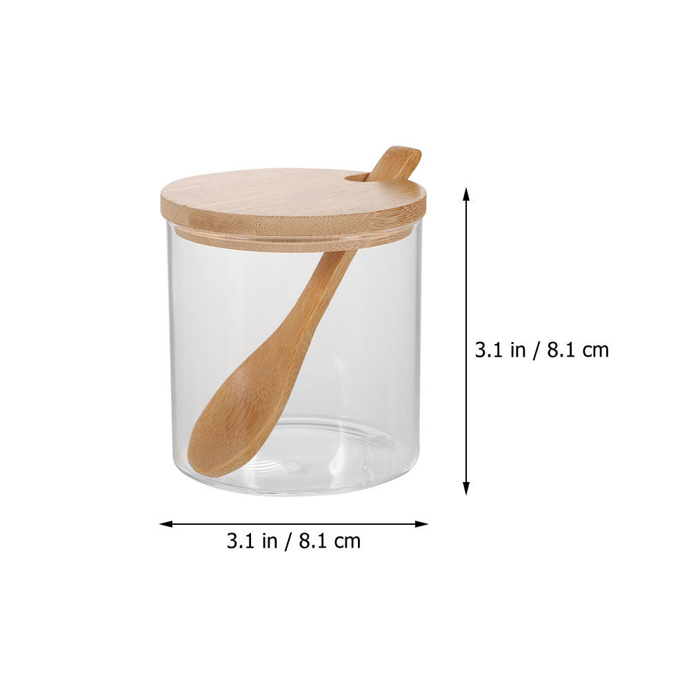 2 Set Wadah Bumbu Kaca Bening  - Food Storage Glass Jar ulasan dan harga