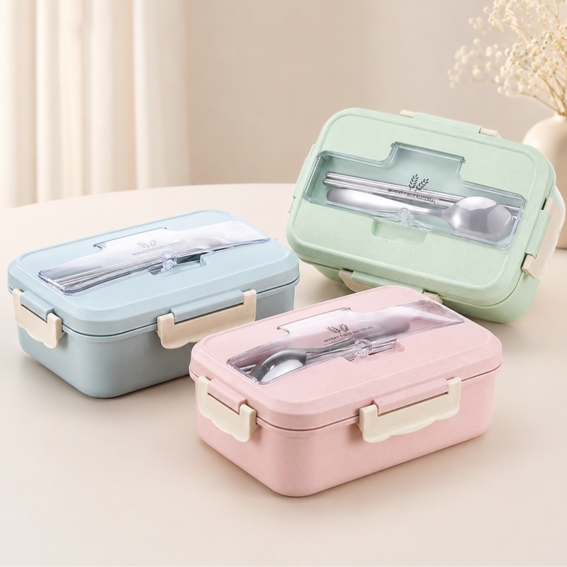 Kotak Makan Siang dari Jerami  - Food Storage Safe ulasan dan harga