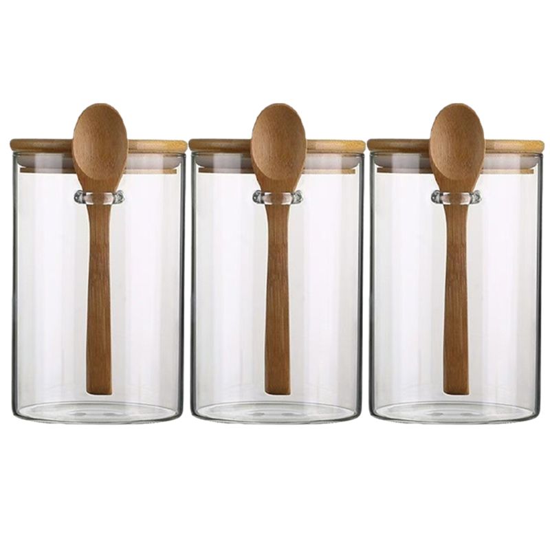 J1UL1N Toples Kaca Transparan, - Food Storage Glass Round ulasan dan harga
