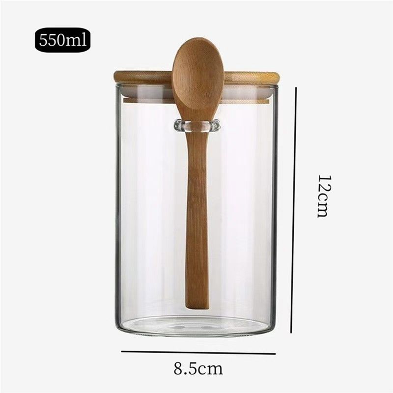 J1UL1N Toples Kaca Transparan, - Food Storage Glass Round ulasan dan harga