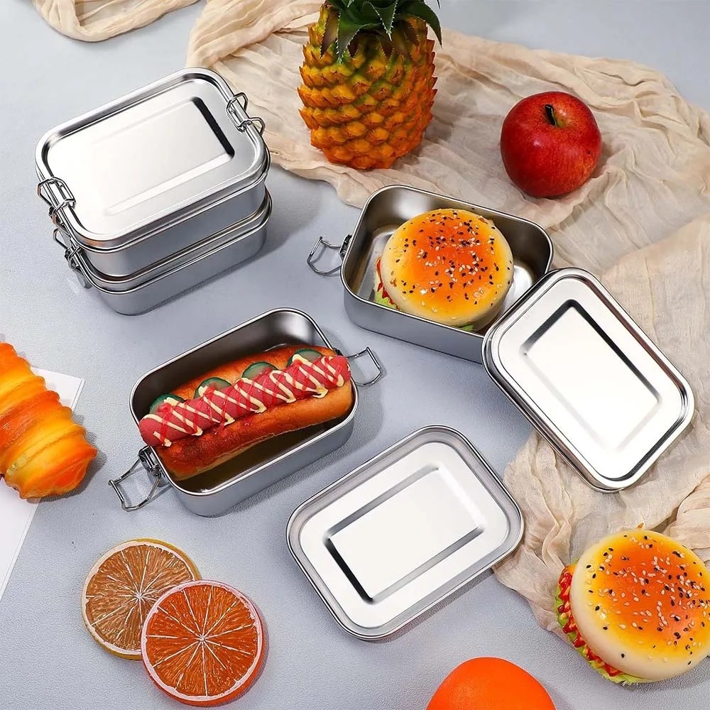 Kotak Bento Baja Tahan Karat K - Food Storage Lock Box ulasan dan harga